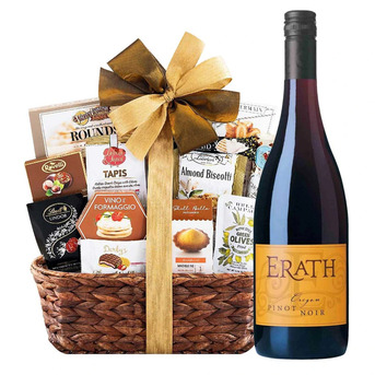 New York, Food, USD 129,  Pinot Noir Gift Basket For Wine Lovers And Special Occasions