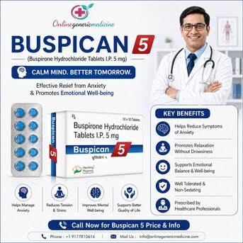 New York, Health, Buspican Tablets (Buspirone HCL) | Check Uses, Dosage, & Side Effects