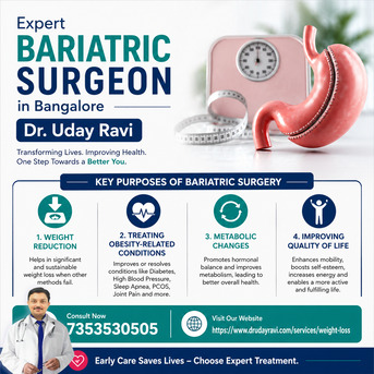 Bangalore, Health, Expert Bariatric Surgeon In Bangalore &ndash; Dr. Uday Ravi | Key Benefits Of Bariatric Surgery