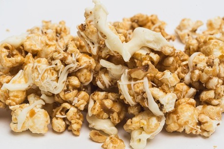 New York, Food, Best Butter Toffee Popcorn With Almonds For Snacking