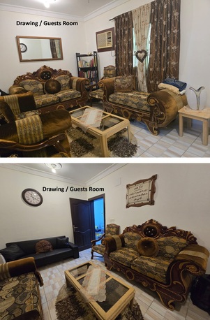 Al Aziziyah, Apartments, Flats, Houses & Villas, SAR 25000/year,  Furnished,  3 BR,  3 Rooms Flat Specious Luxury For Rent With Household Items Selling, Neat & Clean Building