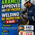 Welding QC INSPECTOR-Aramco Approved And CBT Passed