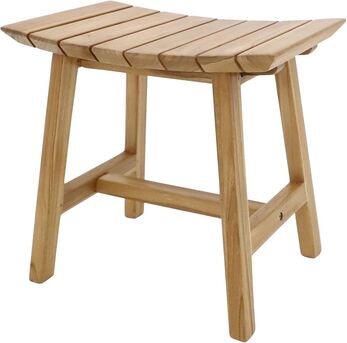 New York, Furniture, Premium Teak Shower Stool &ndash; Perfect For Bathrooms