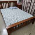 BHD 125, Wooden Strong Bed And Mattress