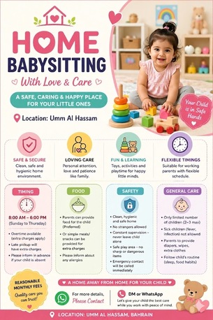 Umm Al Hassam, Daycare, Day Care For Babies