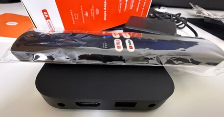 Riyadh, Electronics, SAR 160,  Xiaomi TV Box S 4K 2nd Gen &ndash; Full Kit &ndash; Excellent Condition