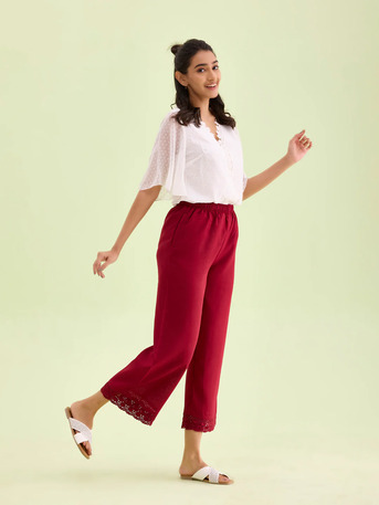 Chennai, Clothing & Accessories, INR 1049,  Palazzo Pants For Women By Go Colors &ndash; Elegant Comfort For Everyday Style