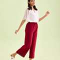 INR 1049,  Palazzo Pants For Women By Go Colors &ndash; Elegant Comfort For Everyday Style