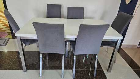 Jizan, Furniture, SAR 500,  Home Center Dinning Table With 6 Chairs