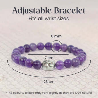 Mumbai, Jewelry, INR 999,  Buy Amethyst Stone Bracelet For Calm Mind And Positivity