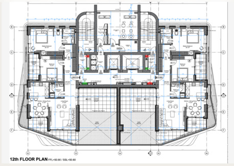 Nicosia, Real Estate For Sale, EUR 2847218,  3 BR,  1929080 Sq. Meter,  Branded Design Tower 3-Bedroom Sea View Homes