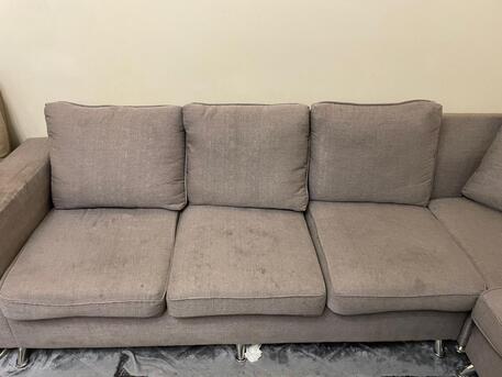 Al Iskan, Furniture, SAR 160,  Corner Sofa, 2 Sides And A Corner Piece All In Good Condition