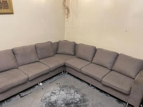 Al Iskan, Furniture, SAR 160,  Corner Sofa, 2 Sides And A Corner Piece All In Good Condition