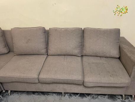 Al Iskan, Furniture, SAR 160,  Corner Sofa, 2 Sides And A Corner Piece All In Good Condition