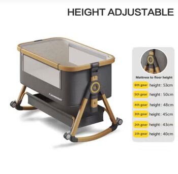 Al Tubaishi, Baby & Kid Stuff, SAR 200,  Almost New Rocking Baby Crib For Sale