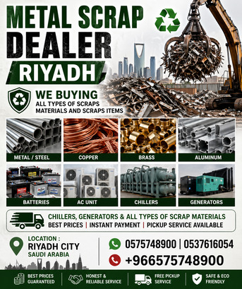 Riyadh, Items Wanted, We Buying Purchased All Types Of Scraps Materials And Scraps Items 0575748900