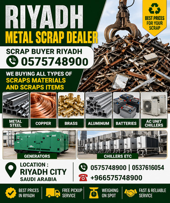 Riyadh, Items Wanted, We Buying Purchased All Types Of Scraps Materials And Scraps Items 0575748900