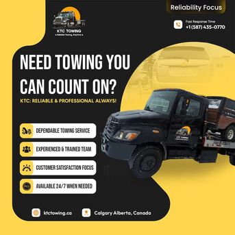 Calgary, Automotive, Car Towing Service Calgary | 24/7 KTC Towing