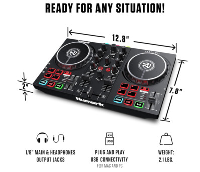 Jeddah, Electronics, SAR 300,  Numark Party Mix DJ Controller &ndash; Like New (Box Opened Only)