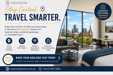 Sydney, Travel, Premium Adelaide Accommodation For Comfortable & Flexible Stays | Swainson