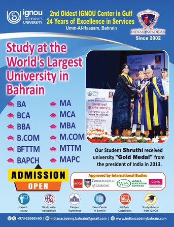 Dammam, Education, IGNOU ADMISSION JUNE 2026
