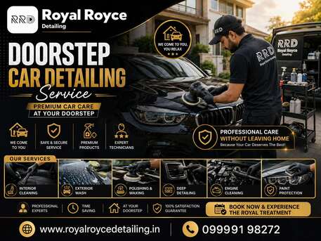 New Delhi, Creative, Doorstep Car Detailing Service At Home | Royal Royce Detailing