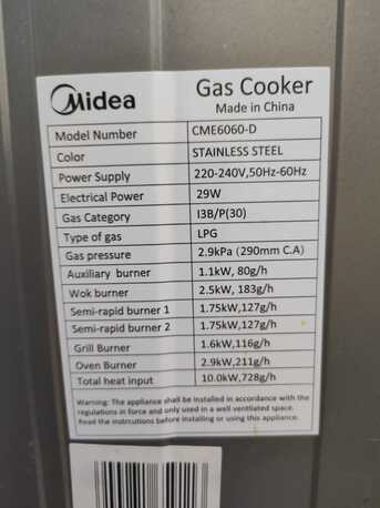 Riyadh, Appliances, SAR 600,  SAR 600, Cooking Range/gas Stove With 4 Burner In Excellent Condition