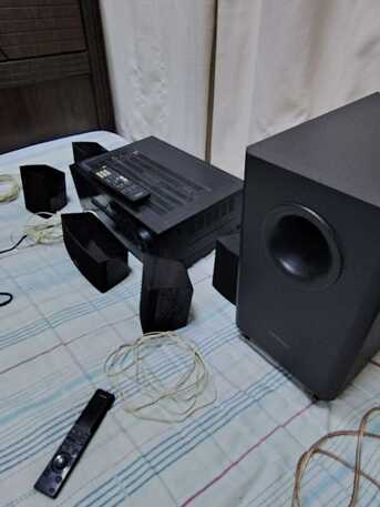 Al Aziziyah, Home Audio, SAR 1250,  (SOLD) Onkyo HTR 395 W/ Built In Bluetooth, HDMI, USB, Remote, 5.1 Speakers, Sub