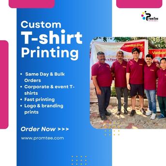 New Delhi, Business, Custom T Shirt Printing In Delhi | Same Day & Bulk Orders &ndash; Promtee