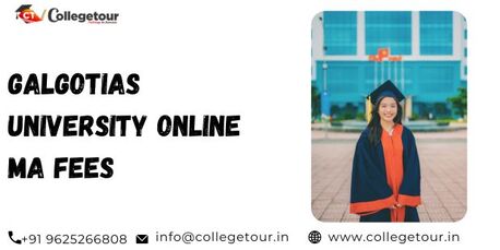Lucknow, Lessons Offered, Galgotias University Online Ma Fees