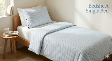 Mumbai, Household Items, INR 1499,  Cotton Single Bed Bedsheet Online India &ndash; Soft, Breathable & Durable | TheIndiGlobal