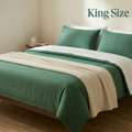 INR 1499,  King Size Cotton Bedsheets Online India &ndash; Soft, Premium & Breathable Bedding | TheIndiGlob