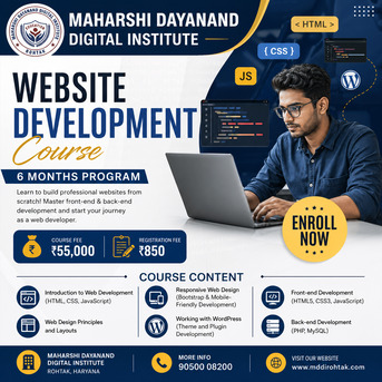 New Delhi, Education, Website Development Course