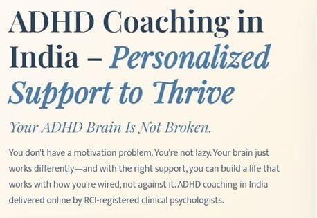 Gurgaon, Health, ADHD Coaching In India | Expert ADHD Coach Online &ndash; CoachForMind