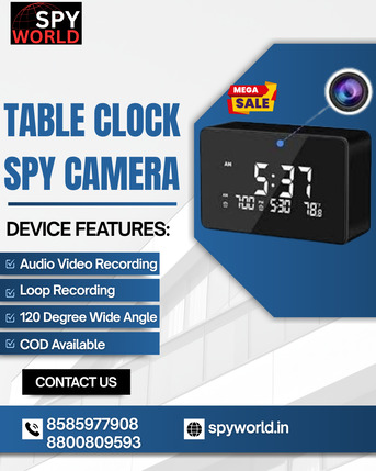 New Delhi, Electronics, INR 2999,  Table Clock Spy Camera Shop In Delhi &ndash; Best Offers 2026 At Spy World