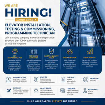 Riyadh, Jobs, Sales Representative - Elevators