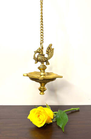 New Delhi, Household Items, INR 1845,  Buy Elegant Brass Diya For Pooja For Festivals And Daily Rituals &ndash; Yathashilpam