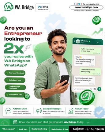 Dubai, Marketing, Boost Sales With WhatsApp Business API | WA Bridge
