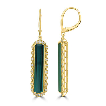 New York, Jewelry, USD 5007,  For Sale: 9.98ct Tourmaline Earrings | Bold Brilliance