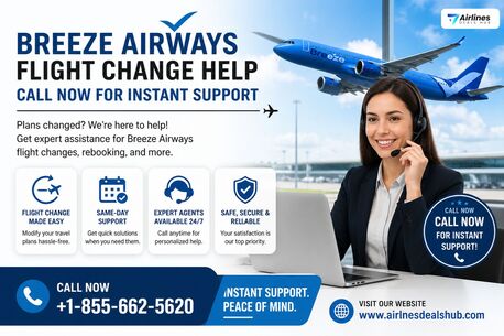 New York, Travel, Breeze Airways Flight Change Help Call Now For Instant Support