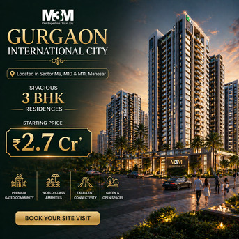Gurugram, Apartments, Flats, Houses & Villas, 1900 Sq. Feet,  M3M GIC Manesar Price | Luxury Plots & Easy EMI Options