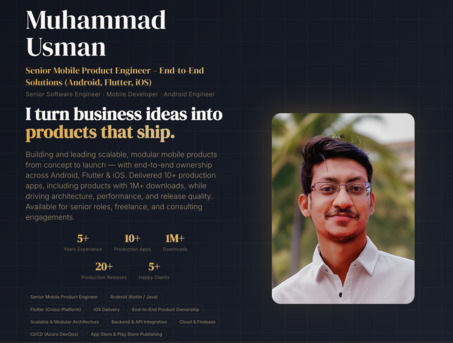 Riyadh, Job Seekers, Senior Mobile Developer | Kotlin & Flutter Expert | Product-Focused | Riyadh, KSA