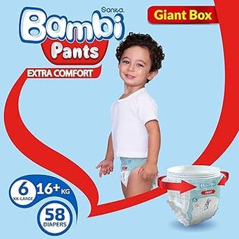 Juffair, Baby & Kid Stuff, BHD 13,  Diapers Bambi Pants (size 6 XX-large,16+KG)