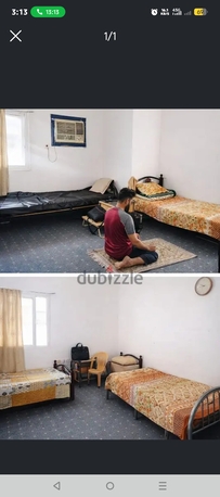 East Riffa, Rooms for Rent, BHD 45/month,  Furnished,  12 Sq. Meter,  2 Bed Spaces Available In 3 Seater Furnished Room