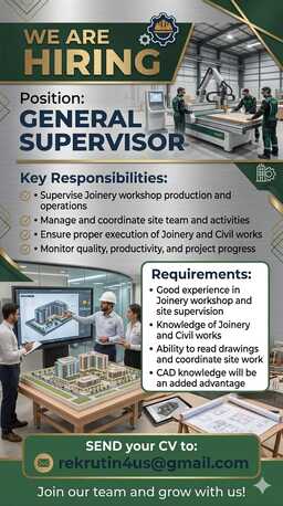Tubli, Jobs, General Supervisor