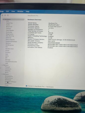 Al Aziziyah, Computers, SAR 2000,  Apple MacBook Pro- Core I7 - 16 Inch