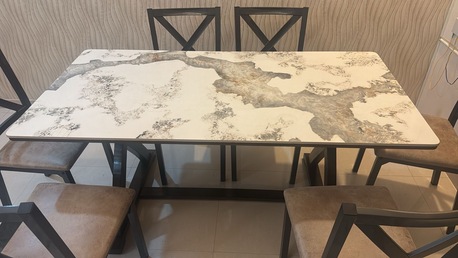 Riyadh, Furniture, SAR 1000,  Marble Design Dining Table New