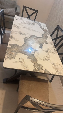Riyadh, Furniture, SAR 1000,  Marble Design Dining Table New