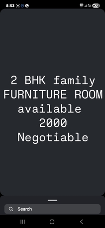 Jubail, Rooms for Rent, SAR 2000/month,  2 BHK Family FURNITURE Room Available