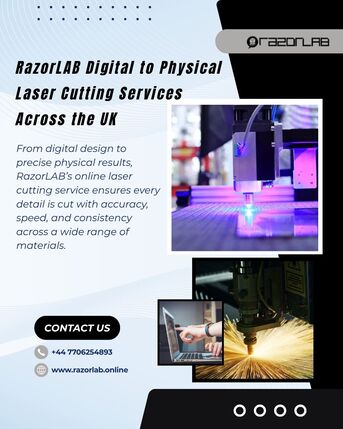 London, Business, RazorLAB Digital To Physical Laser Cutting Services Across The UK